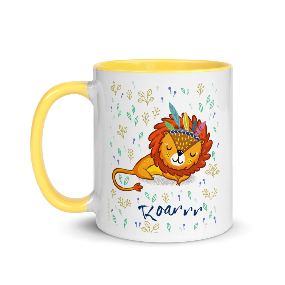 Color Inside 11oz Ceramic Mug - Roarrr
