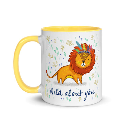 Color Inside 11oz Ceramic Mug - Wild About You