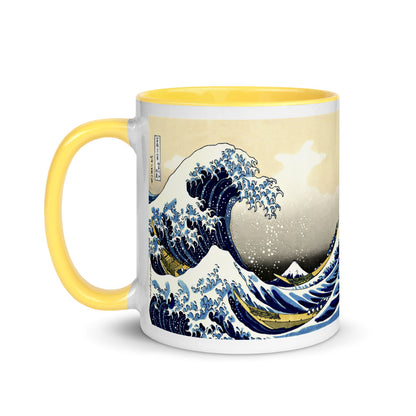 Color Inside 11oz Ceramic Mug - Hokusai - The Great Wave off Kanagawa