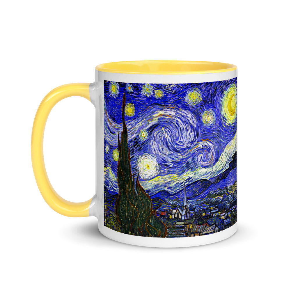 Color Inside 11oz Ceramic Mug - van Gogh: The Starry Night