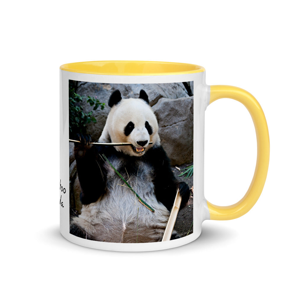 Color Inside 11oz Ceramic Mug - Bamboo Panda