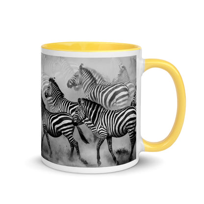 Color Inside 11oz Ceramic Mug - Zebra Dust