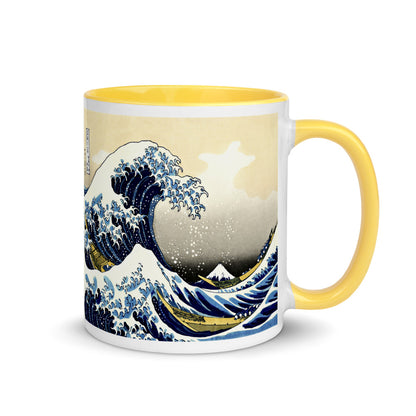 Color Inside 11oz Ceramic Mug - Hokusai - The Great Wave off Kanagawa