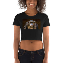 Load image into Gallery viewer, Premium Crop Tee - Chimpanzee Portrait - Ronz-Design-Unique-Apparel
