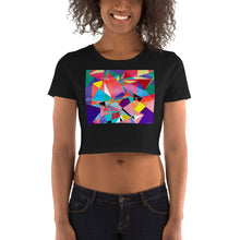 Load image into Gallery viewer, Premium Crop Tee - Abstract Triangles - Ronz-Design-Unique-Apparel
