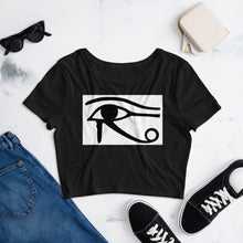 Load image into Gallery viewer, Premium Crop Tee -  Eye of Horus - Ronz-Design-Unique-Apparel
