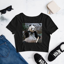 Load image into Gallery viewer, Premium Crop Tee - Bamboo Panda - Ronz-Design-Unique-Apparel
