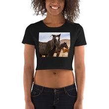 Load image into Gallery viewer, Premium Crop Tee - Wild Mustangs - Ronz-Design-Unique-Apparel
