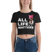 Load image into Gallery viewer, Premium Crop Tee - All Life Matters

