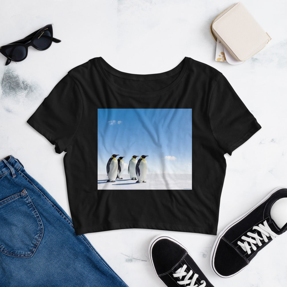 Premium Crop Top Tee - The Penguins