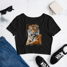Load image into Gallery viewer, Premium Crop Top Tee - Big Tiger
