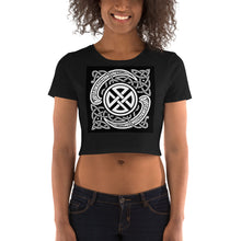 Load image into Gallery viewer, Premium Snug Crop Top - Celtic Knots &amp; Runes
