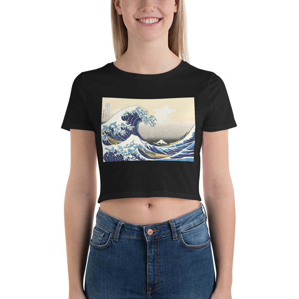 Premium Crop Tee - Hokusai: The Great Wave Off Kanagawa