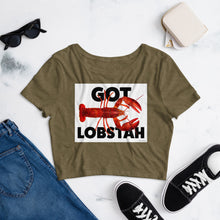 Load image into Gallery viewer, Premium Crop Top Tee - Got Lobstah!
