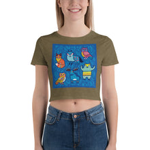 Load image into Gallery viewer, Premium Crop Tee - Blue Moose &amp; Friends
