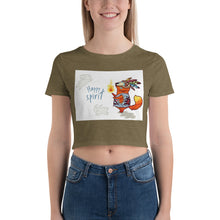 Load image into Gallery viewer, Premium Crop Tee - Happy Spirit
