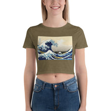 Load image into Gallery viewer, Premium Crop Tee - Hokusai: The Great Wave Off Kanagawa
