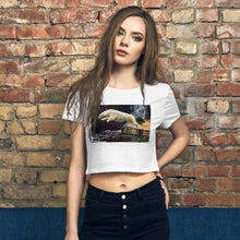 Load image into Gallery viewer, Premium Crop Tee - Score 10 on this Dive - Ronz-Design-Unique-Apparel
