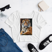 Load image into Gallery viewer, Premium Crop Top Tee - Big Tiger
