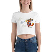 Load image into Gallery viewer, Premium Crop Tee - Happy Spirit
