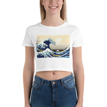 Load image into Gallery viewer, Premium Crop Tee - Hokusai: The Great Wave Off Kanagawa
