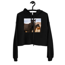 Load image into Gallery viewer, Premium Crop Hoodie - Wild Mustangs - Ronz-Design-Unique-Apparel
