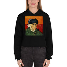 Load image into Gallery viewer, Premium Crop Hoodie - van Gogh: Self Portrait - Ronz-Design-Unique-Apparel
