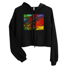 Load image into Gallery viewer, Premium Crop Hoodie - Paint Splatter - Ronz-Design-Unique-Apparel
