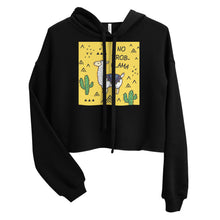 Load image into Gallery viewer, Premium Crop Hoodie - NO PROB-LLAMA
