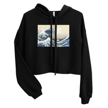 Load image into Gallery viewer, Premium Crop Hoodie - Hokusai: The Great Wave Off Kanagawa
