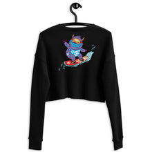 Load image into Gallery viewer, Premium Crop Sweatshirt - Yeti Shredding It! • Print on the BACK!
