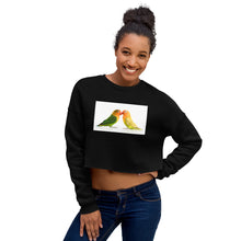 Load image into Gallery viewer, Premium Crop Sweatshirt - Love Birds - Ronz-Design-Unique-Apparel
