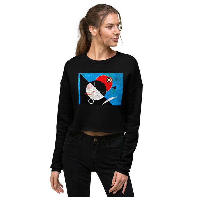 Premium Crop Sweatshirt - Abstract #6 - Ronz-Design-Unique-Apparel