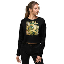 Load image into Gallery viewer, Premium Crop Sweatshirt - Wonderland Hookah - Ronz-Design-Unique-Apparel
