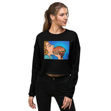 Load image into Gallery viewer, Premium Crop Sweatshirt - Hamburger Feast - Ronz-Design-Unique-Apparel
