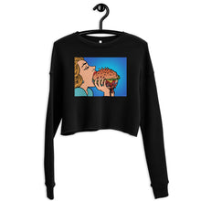 Load image into Gallery viewer, Premium Crop Sweatshirt - Hamburger Feast - Ronz-Design-Unique-Apparel
