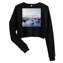 Load image into Gallery viewer, Premium Crop Sweatshirt - Serendipity, Fisherman&#39;s Wharf - Ronz-Design-Unique-Apparel
