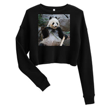 Load image into Gallery viewer, Premium Crop Sweatshirt - Bamboo Panda - Ronz-Design-Unique-Apparel
