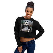 Load image into Gallery viewer, Premium Crop Sweatshirt - Bamboo Panda - Ronz-Design-Unique-Apparel
