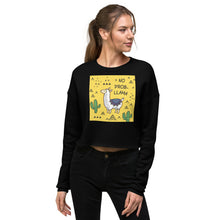 Load image into Gallery viewer, Premium Crop Sweatshirt - NO PROB-LLAMA
