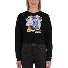 Load image into Gallery viewer, Premium Crop Sweatshirt - Yeti Campfire
