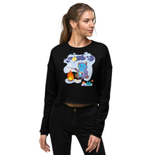 Load image into Gallery viewer, Premium Crop Sweatshirt - Yeti Campfire
