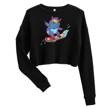 Load image into Gallery viewer, Premium Crop Sweatshirt - Yeti Shredding It!
