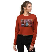 Load image into Gallery viewer, Premium Crop Sweatshirt - Orangutan Hair Do! - Ronz-Design-Unique-Apparel
