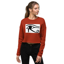 Load image into Gallery viewer, Premium Crop Sweatshirt - Eye of Horus - Ronz-Design-Unique-Apparel
