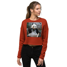 Load image into Gallery viewer, Premium Crop Sweatshirt - Bamboo Panda - Ronz-Design-Unique-Apparel
