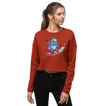 Load image into Gallery viewer, Premium Crop Sweatshirt - Yeti Shredding It!
