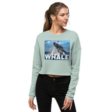 Load image into Gallery viewer, Premium Crop Sweatshirt - Humpback Rising - Ronz-Design-Unique-Apparel
