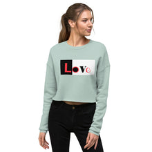 Load image into Gallery viewer, Premium Crop Sweatshirt - LoVe - Ronz-Design-Unique-Apparel
