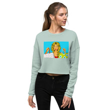 Load image into Gallery viewer, Premium Crop Sweatshirt -  Shop Till You Drop - Ronz-Design-Unique-Apparel
